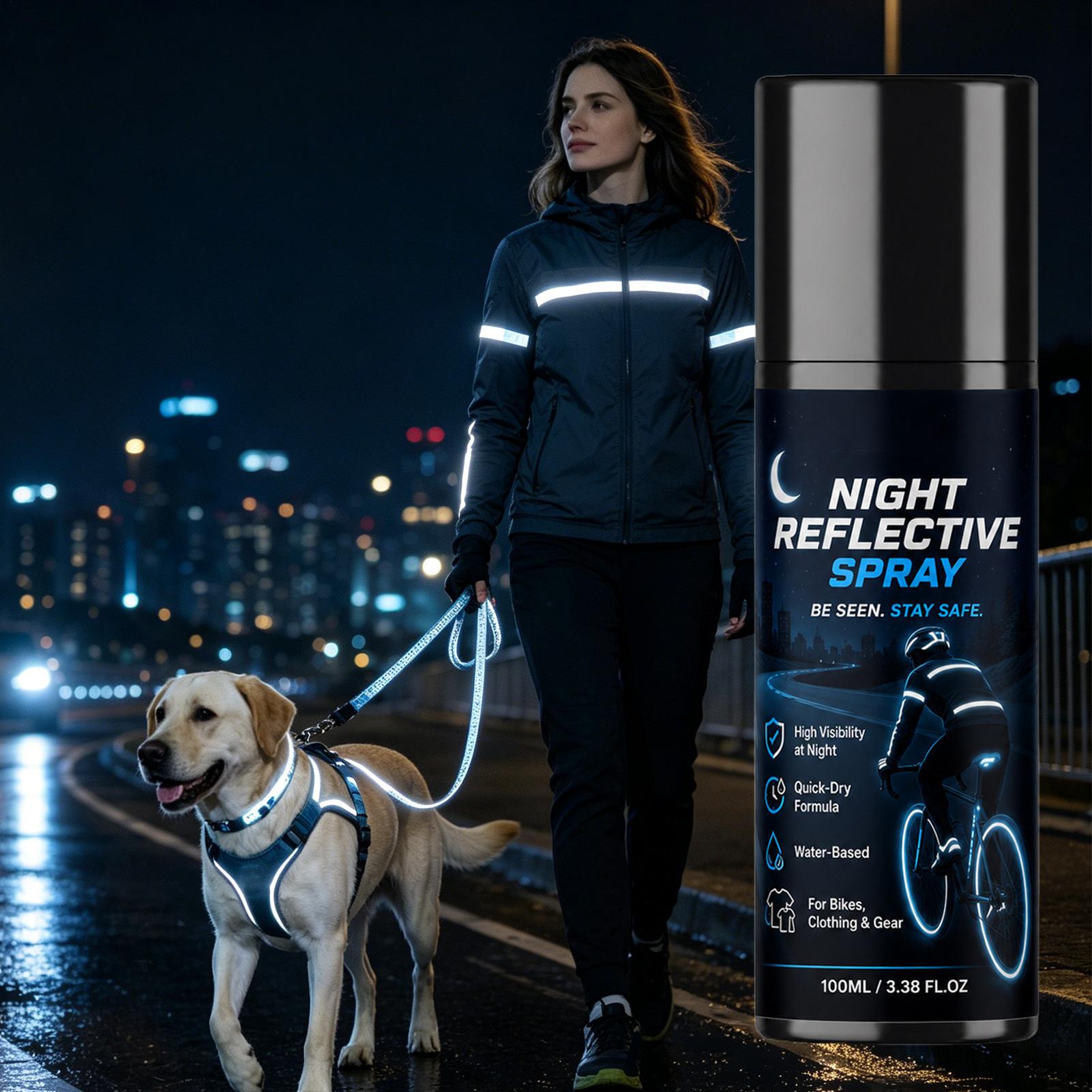 100ml Night Reflective Spray,  - Running Visibility Gear recension och pris