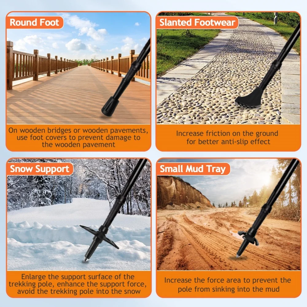 2 Pack Lightweight Foldable Tr - Trekking Pole Carbon recension och pris