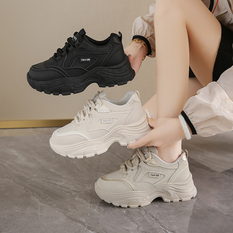 Women's Leather Low-Top Dad Sh - Running Shoes Women recension och pris