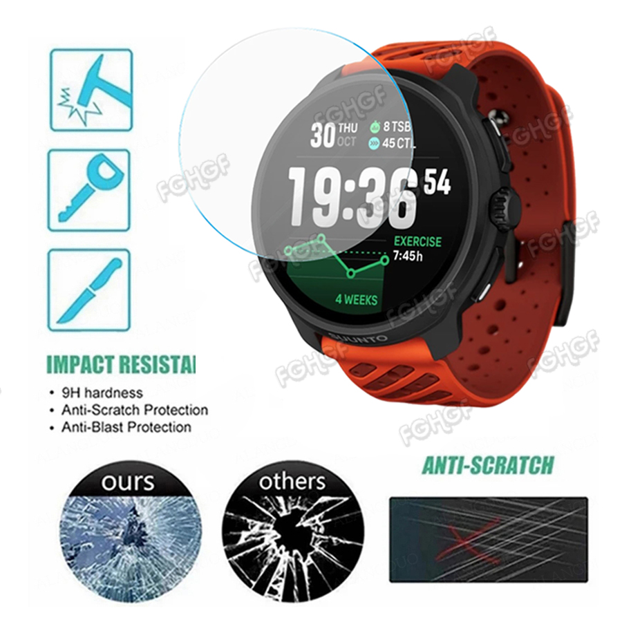Tempered Glass Protective Film - Running Watch recension och pris