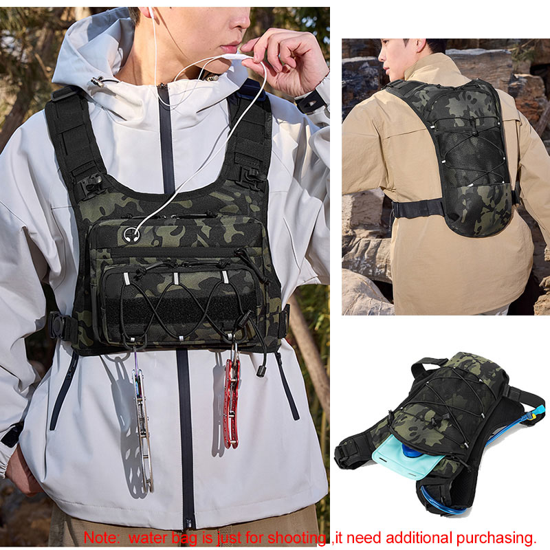 Tactical Bag Front Chest Rig V - Hydration Vest recension och pris