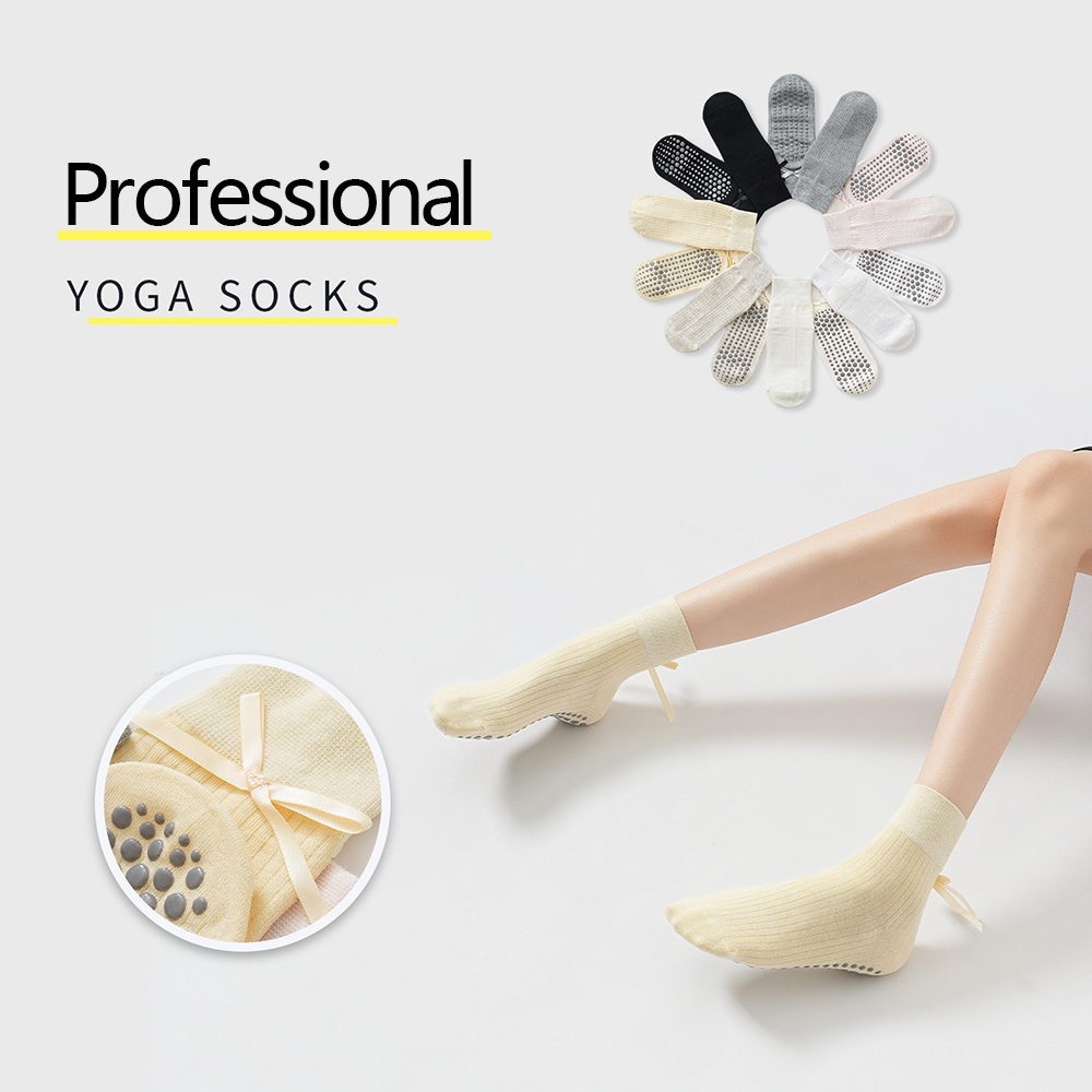 Cute Bowknot Yoga Socks Girls  - Sports Socks recension och pris